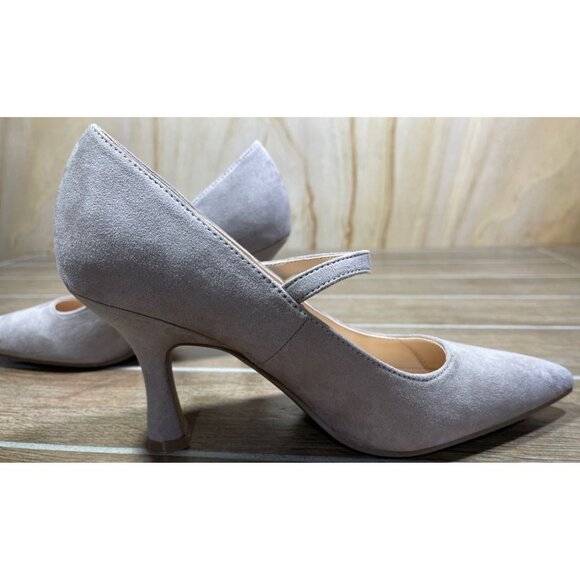 Liz Claiborne Womens LC Peak Memory Foam Heels w straps faux Suede  Size 6.5  M - Picture 7 of 11